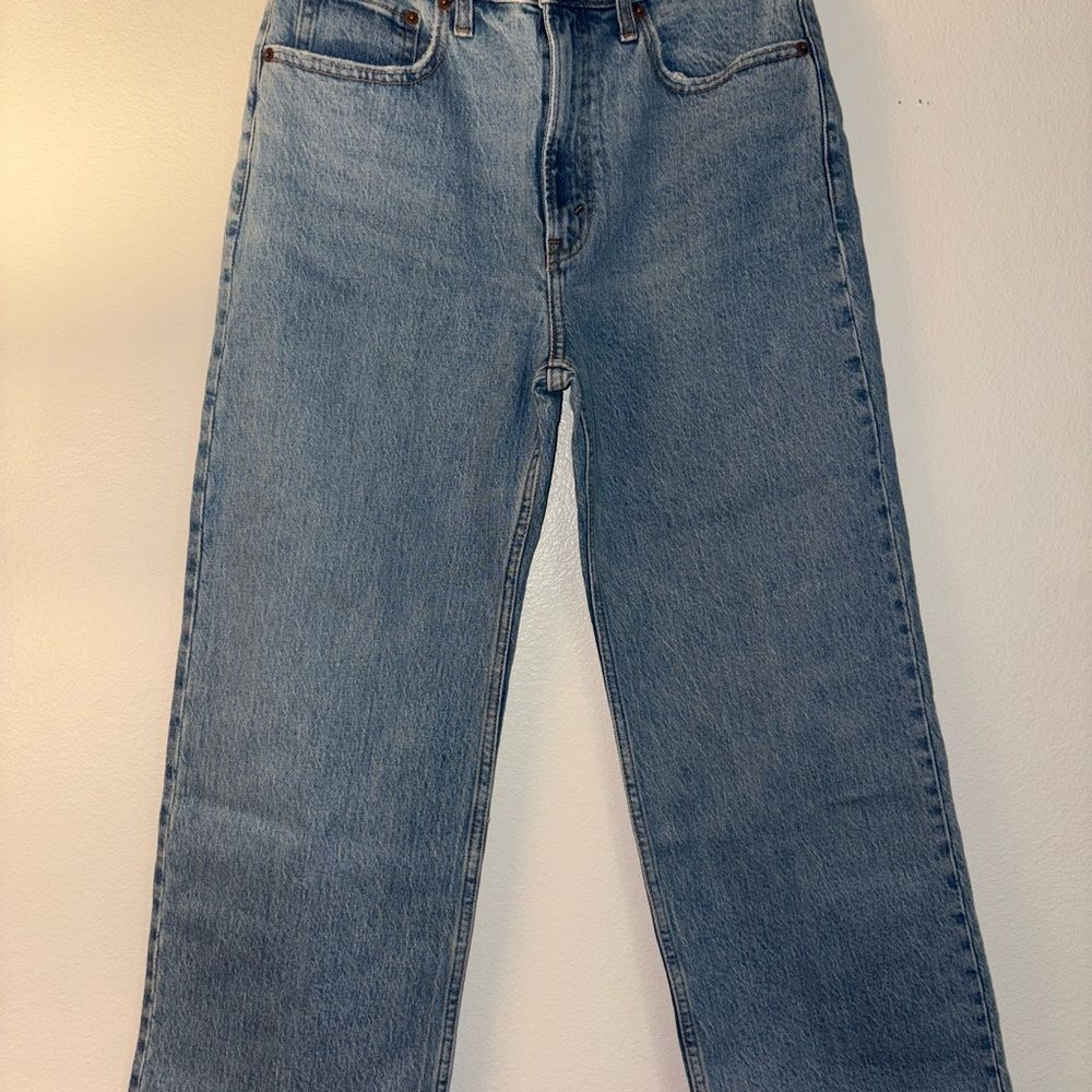 SOLD Abercrombie & Fitch Women's High Rise Blue Jeans - Picture 1 of 3